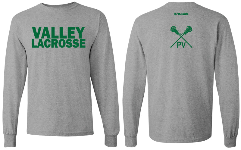 VALLEY LACROSSE LONG SLEEVE SHIRT - SPORT GREY - 5KounT