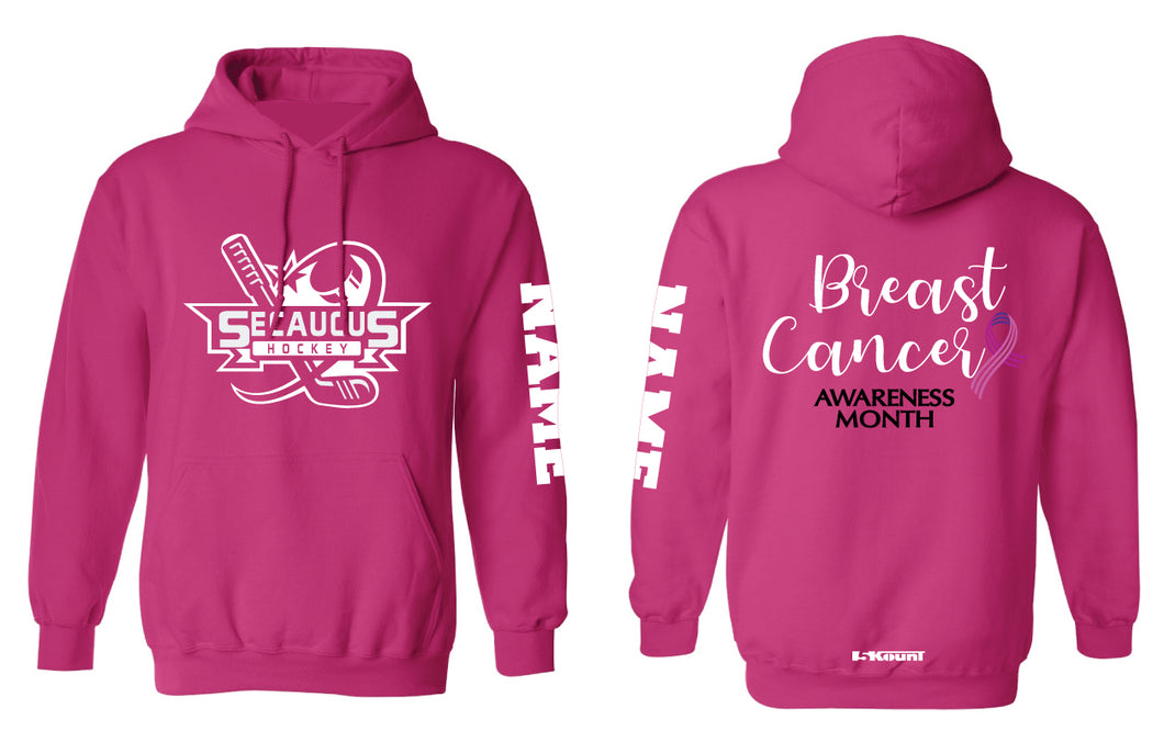 Secaucus Hockey Cotton Hoodie Cancer Awareness - 5KounT2018