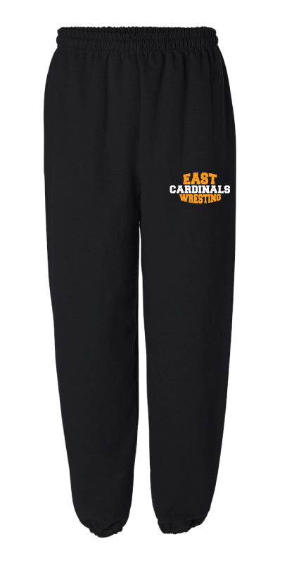 Cardinals HS Wrestling Cotton Sweatpants - Black - 5KounT