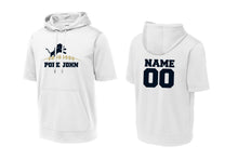 Pope John HS Football Performance Hoodie Drip Design - White