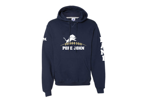 Pope John HS Football Russell Athletic Cotton Hoodie - Navy