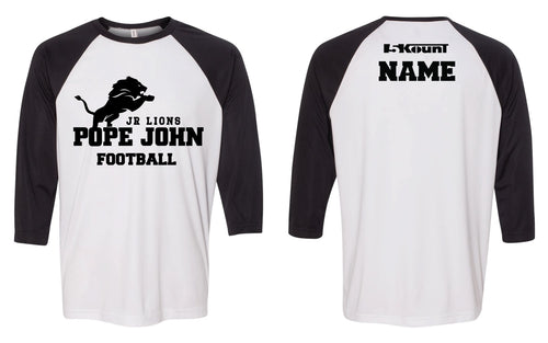 Pope John Jr. Lions Football Baseball Shirt - 5KounT