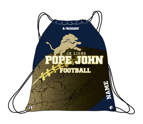 Pope John Jr. Lions Football Sublimated Drawstring Bag - 5KounT