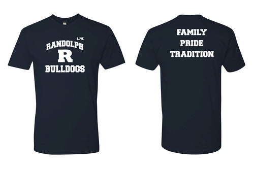 Randolph Bulldogs Family Pride Tradition Cotton Tee - Navy - 5KounT