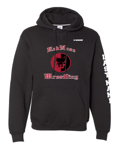 Red Nose Wrestling Russell Athletic Cotton Hoodie - Black - 5KounT2018