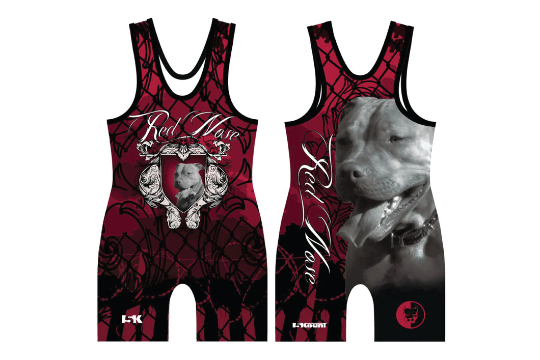 Red Nose Sublimated Singlet Red