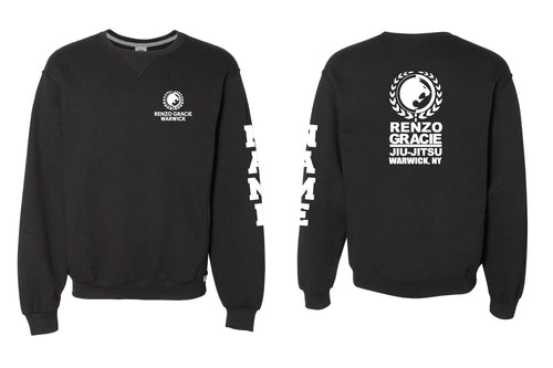 Renzo Gracie Jiu Jitsu Russell Athletic Cotton Crewneck Sweatshirt - Black
