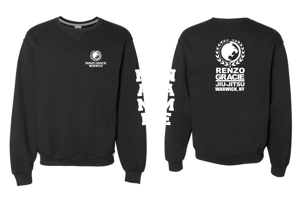 Renzo Gracie Jiu Jitsu Cotton Crewneck Sweatshirt - Black