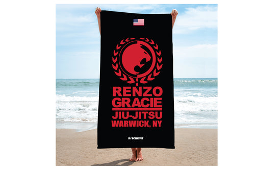 Renzo Gracie Jiu Jitsu Sublimated Beach Towel