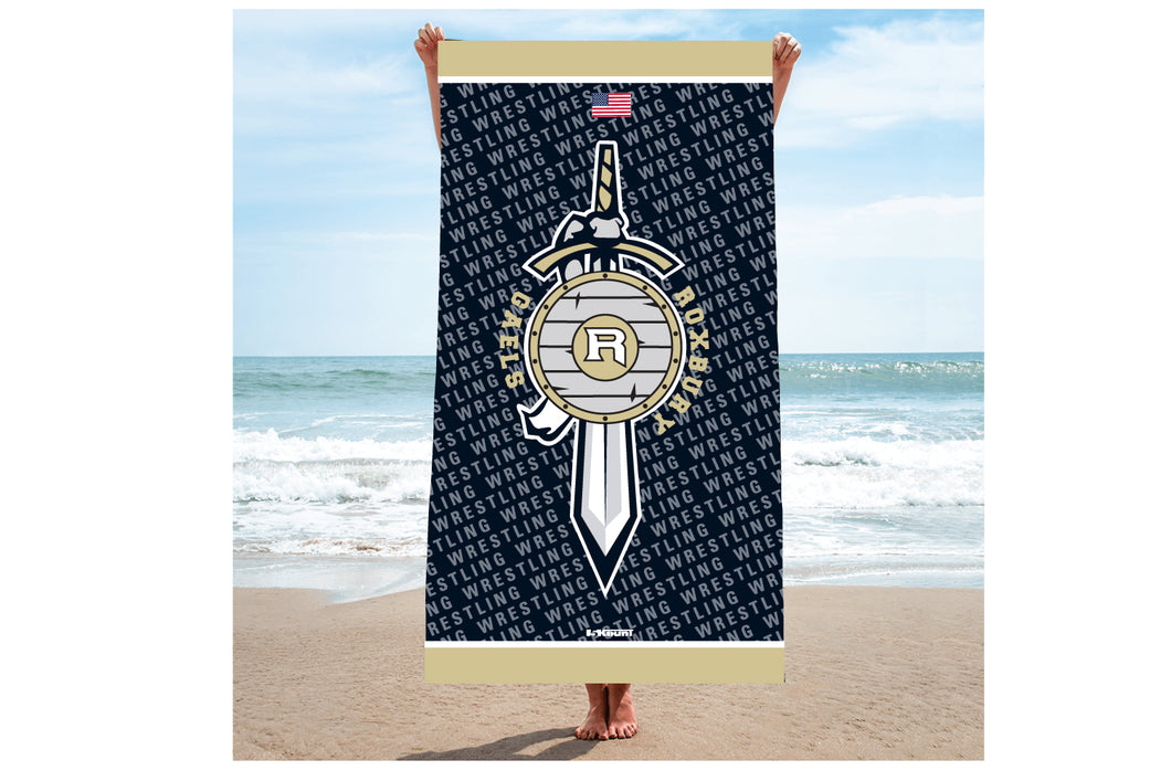 Roxbury Gaels Wrestling Sublimated Beach Towel - 5KounT