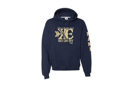 Roxbury XC Russell Athletic Cotton Hoodie - Navy - 5KounT