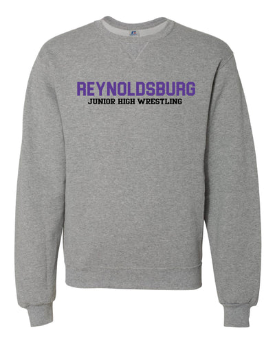 Reynoldsburg Wrestling Russell Athletic Cotton Crewneck Sweatshirt - Heather Gray - 5KounT2018