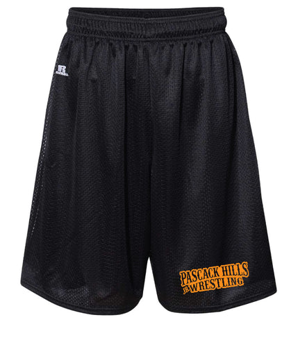 Pascack Hills Jr Wrestling Russell Athletic  Tech Shorts - Black - 5KounT2018