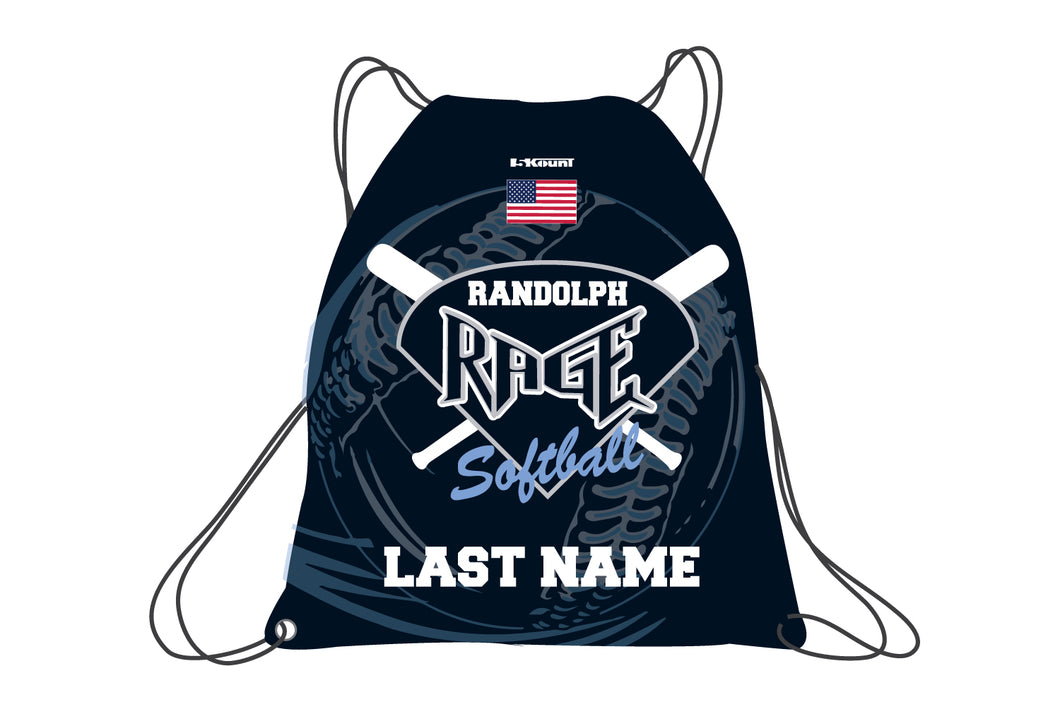 Randolph Rage Softball Sublimated Drawstring Bag - 5KounT