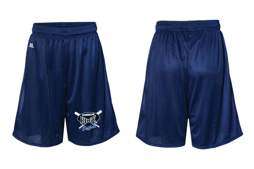 Randolph Rage Softball Russell Athletic Tech Shorts - Navy - 5KounT