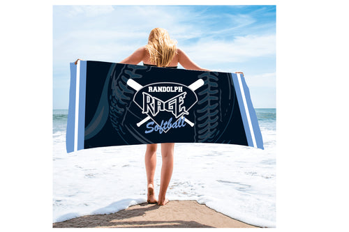Randolph Rage Softball Sublimated Beach Towel - 5KounT