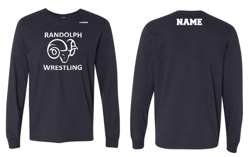 Randolph Wrestling Cotton Long Sleeve - Navy - 5KounT2018