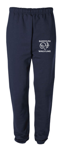 Randolph Wrestling Cotton Sweatpants - Navy - 5KounT2018