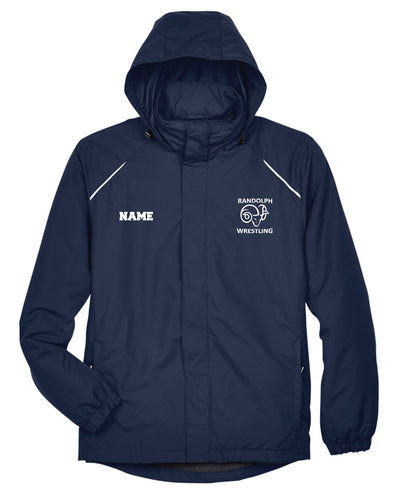 Randolph Wrestling All Season Hooded Men's Jacket - Navy - 5KounT2018