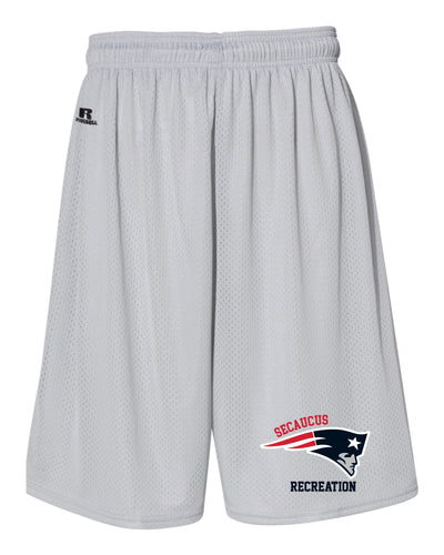 Secaucus Recreation Russell Athletic Tech Shorts - Silver/Navy - 5KounT2018