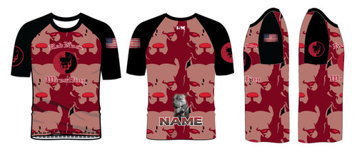 Red Nose Sublimated Fight Shirt - Red - 5KounT