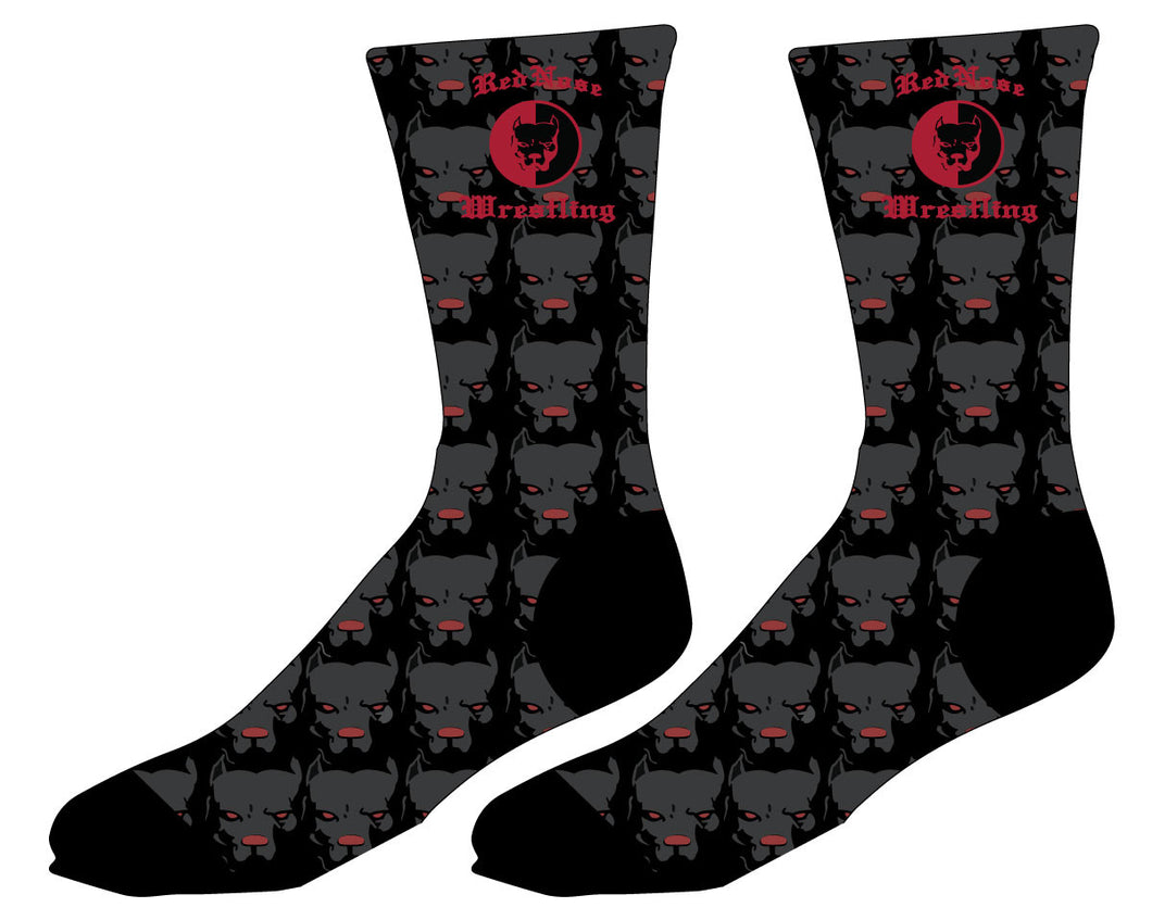 Red Nose Sublimated Socks - 5KounT