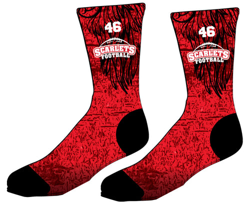 Scarlet Football Sublimated Socks - 5KounT