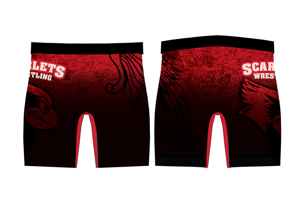 Scarlets Wrestling Sublimated Compression Shorts - 5KounT