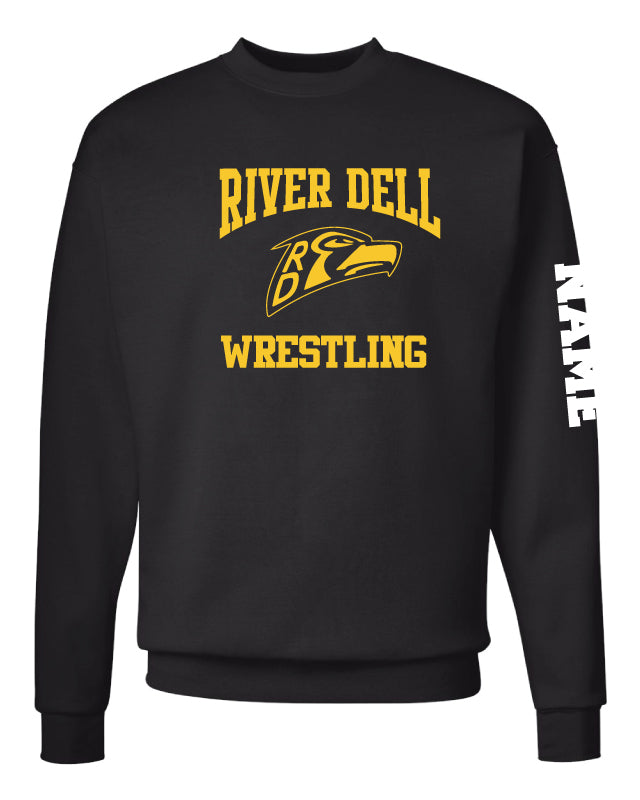 River Dell Wrestling Crewneck Sweatshirt - Black - 5KounT
