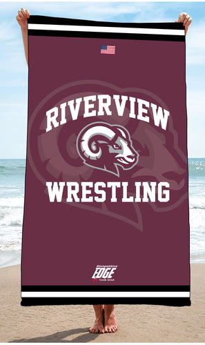 Riverview Wrestling Sublimated Beach Towel - 5KounT2018