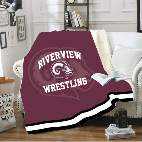 Riverview Wrestling Sublimated Blanket - 5KounT2018