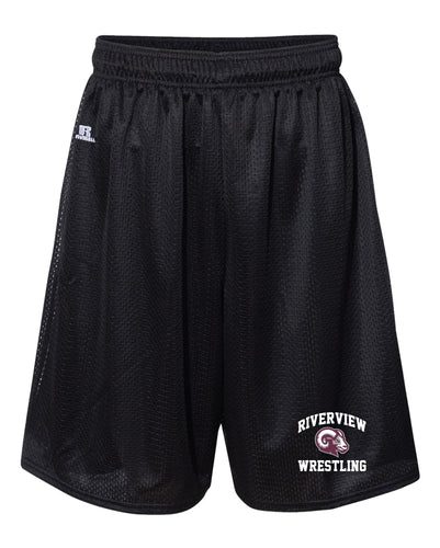 Riverview Wrestling Russell Athletic Tech Shorts - Black - 5KounT2018