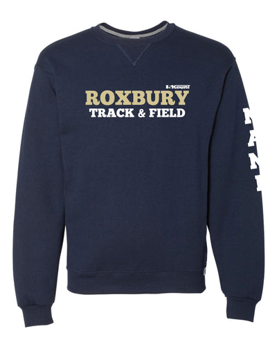 Roxbury Track & Field Russell Athletic Cotton Crewneck Sweatshirt - Navy - 5KounT2018