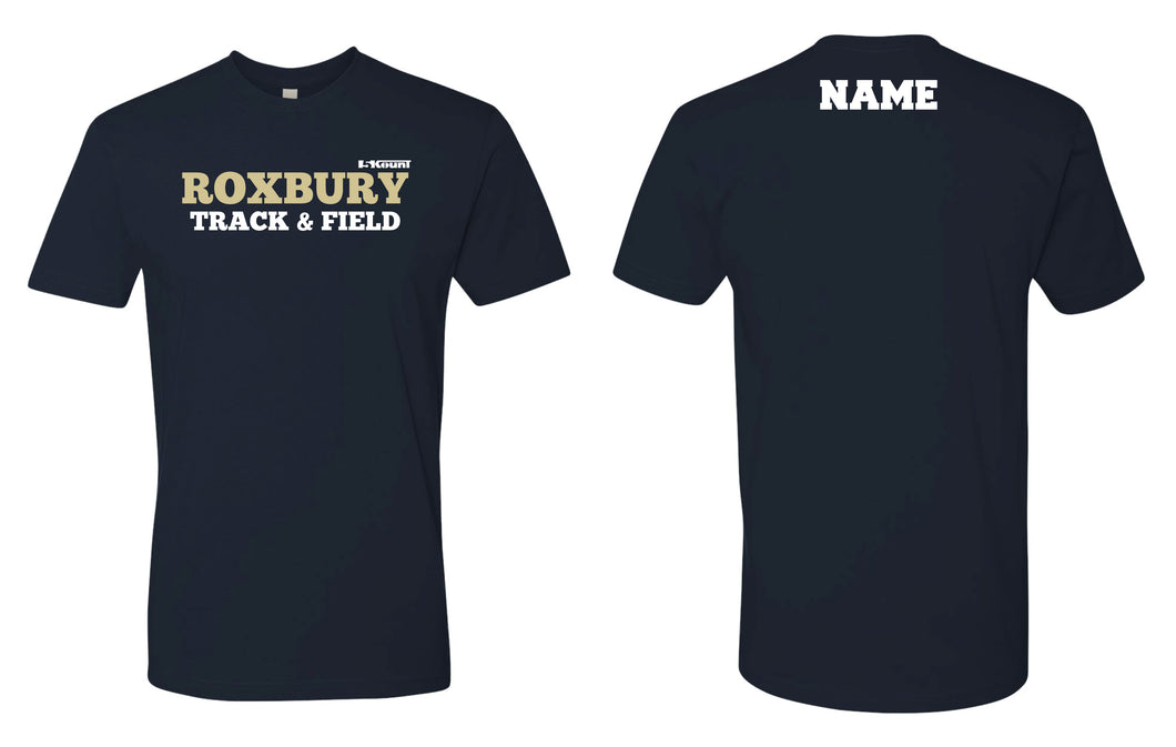 Roxbury Track & Field Cotton Crew Tee - Navy - 5KounT2018