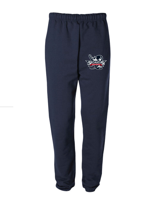Secaucus Hockey Cotton Sweatpants - Navy - 5KounT2018