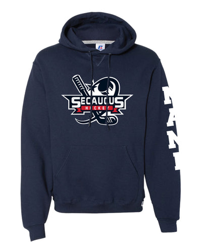 Secaucus Hockey Russell Athletic Cotton Hoodie - Navy - 5KounT2018