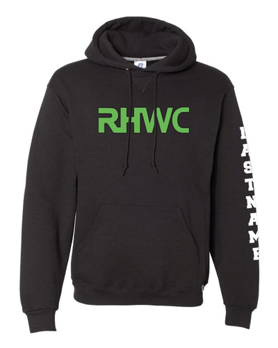 RedHawk Wrestling Club Russell Athletic Cotton Hoodie - Black/Heather Grey - 5KounT