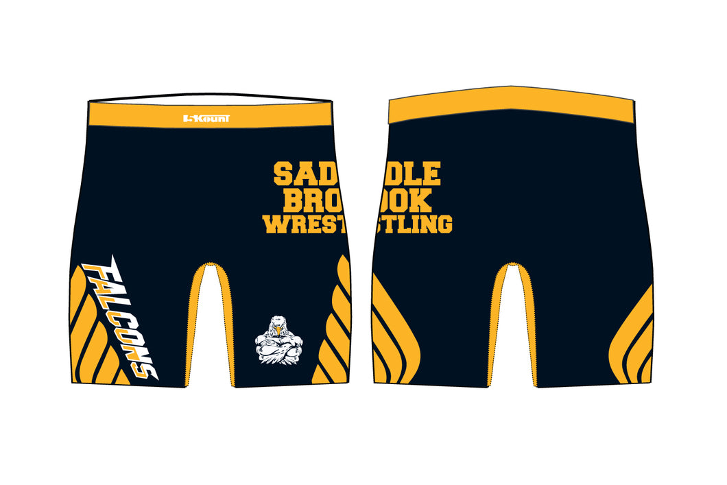 Saddle Brook Youth Wrestling Sublimated Compression Shorts