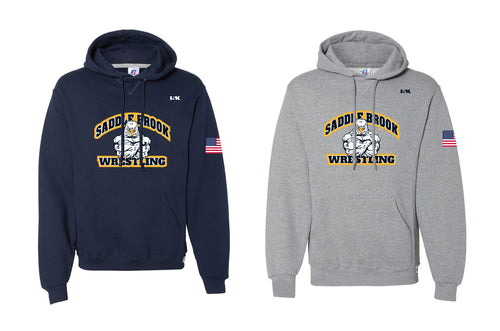 Saddle Brook Youth Wrestling Russell Athletic Cotton Hoodie - Navy/Gray