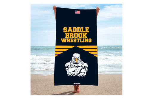 Saddle Brook Youth Wrestling Sublimated Beach Towel