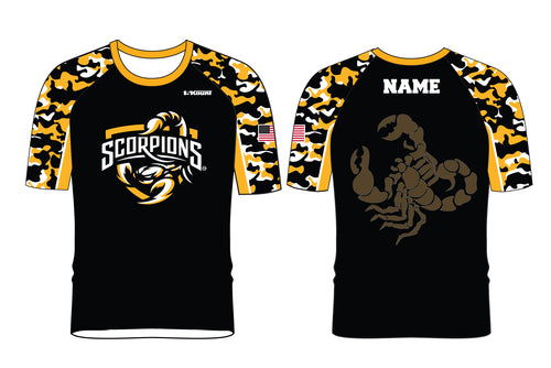 Scorpions Wrestling Sublimated Fight Shirt Design 1 Traditional Camo - 5KounT