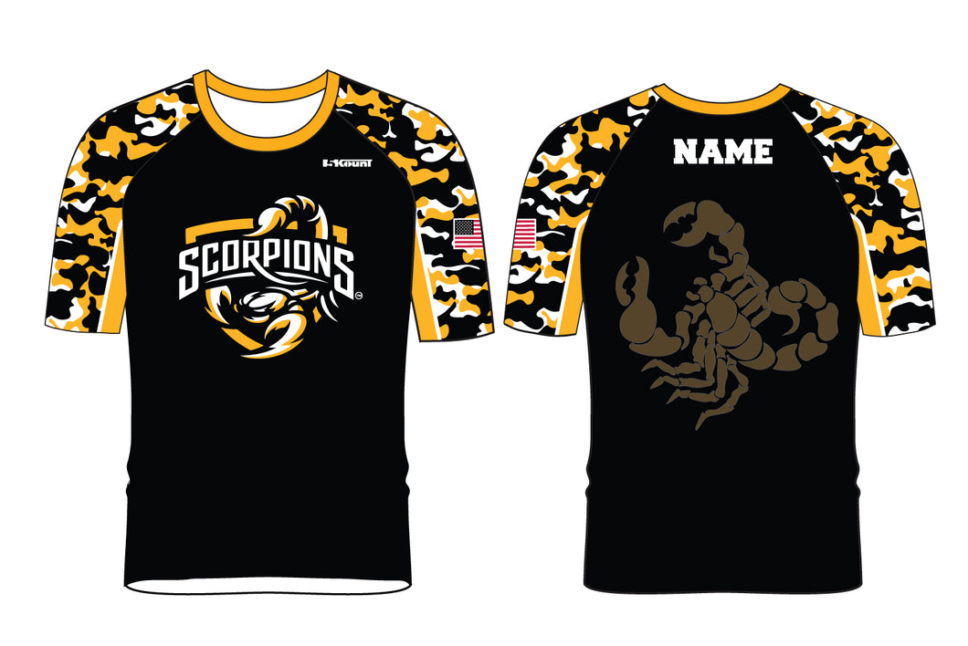 Scorpions Wrestling Sublimated Fight Shirt - Traditional Camo - 5KounT