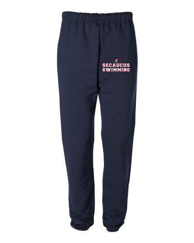 Secaucus Swimming Cotton Sweatpants - Navy - 5KounT2018