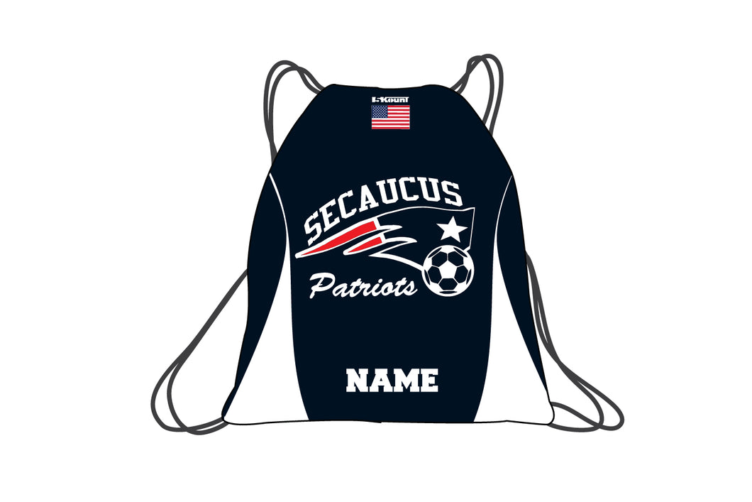 Secaucus Soccer Sublimated Drawstring Bag - Navy - 5KounT