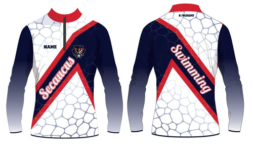 Secaucus Swimming Sublimated Quarter Zip - 5KounT2018