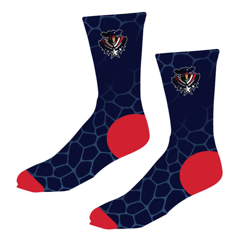 Secaucus Swimming Sublimated Socks - 5KounT2018