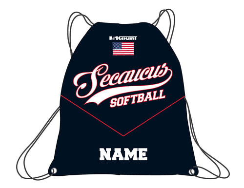 Secaucus Softball Sublimated Drawstring Bag - 5KounT2018