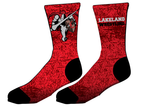 Lakeland Jr. Wrestling Sublimated Socks - 5KounT