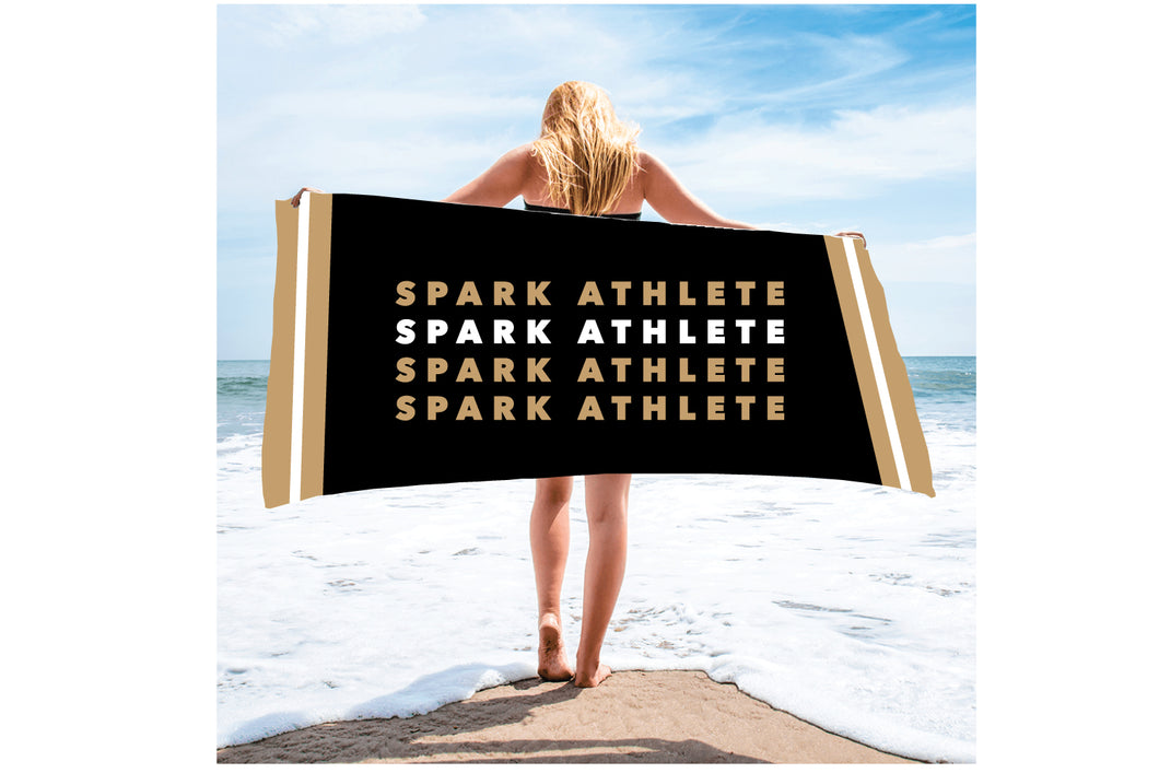 Spark Athlete Sublimated Beach Towel