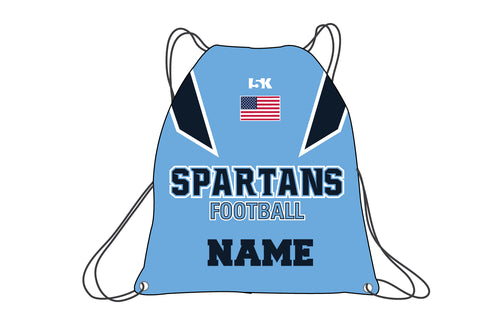 Spartans Football Sublimated Drawstring Bag